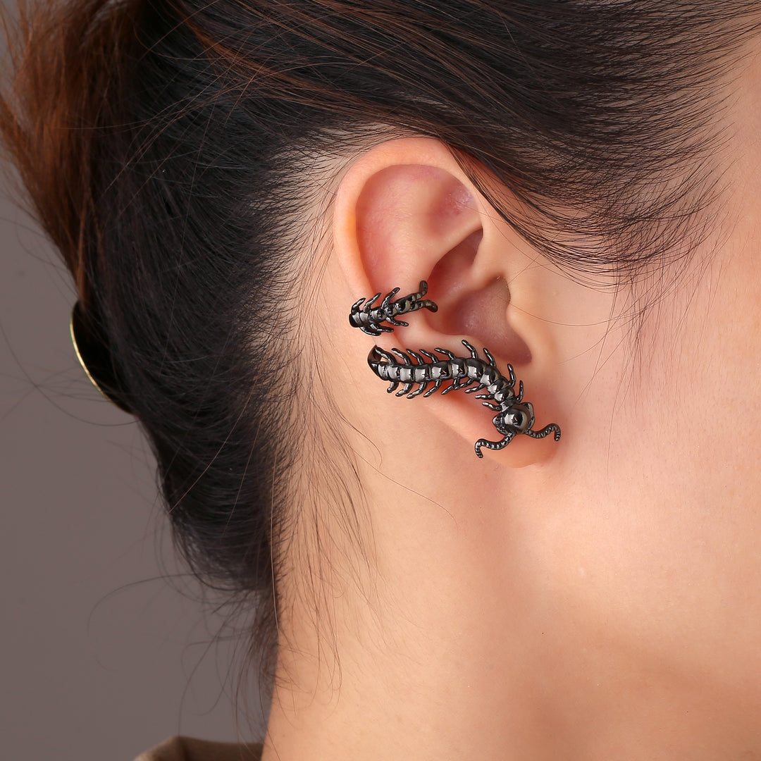 Black Centipede Ear Cuff