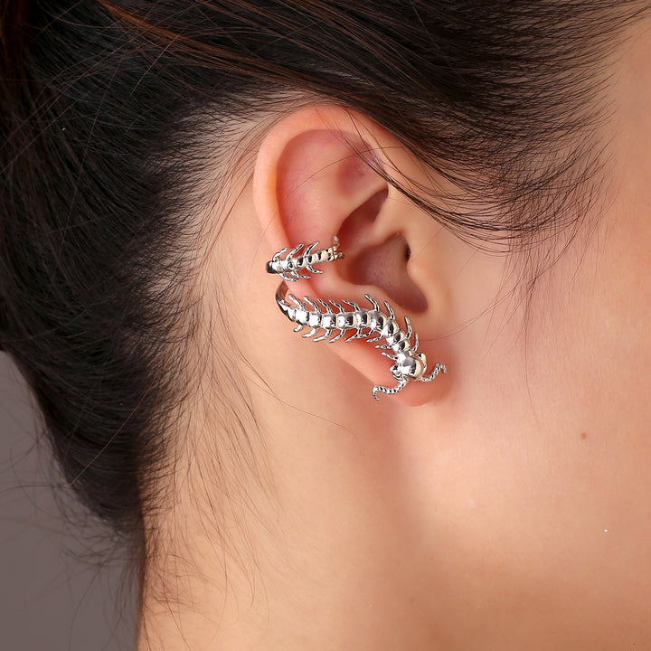 Silver Centipede Ear Cuff