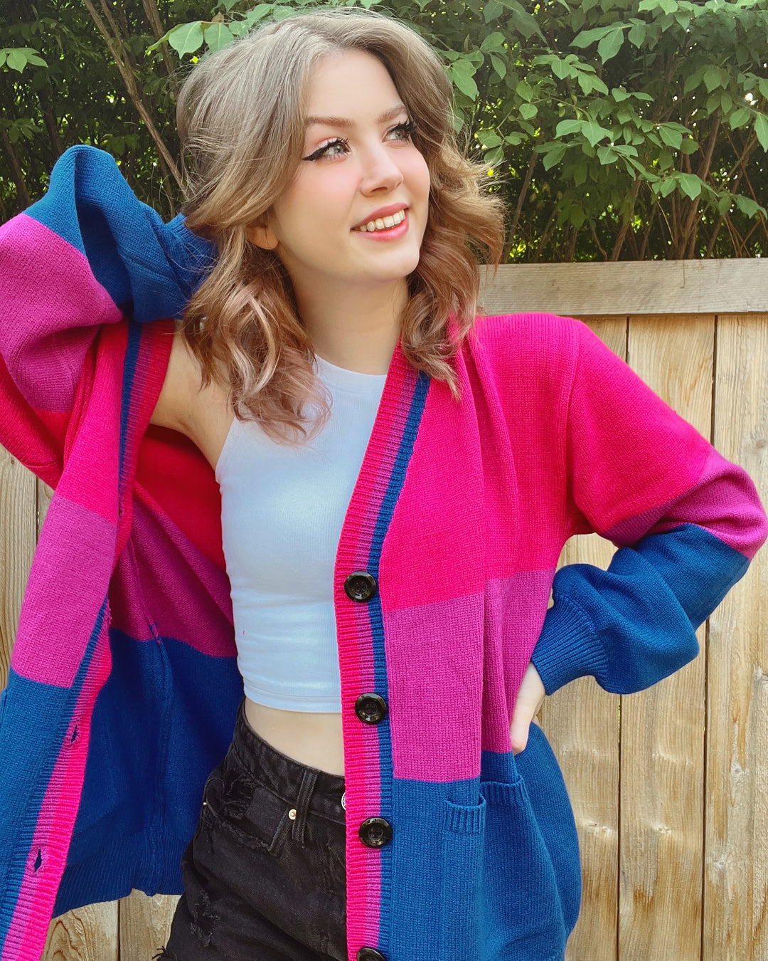 Bi Pride Cardigan