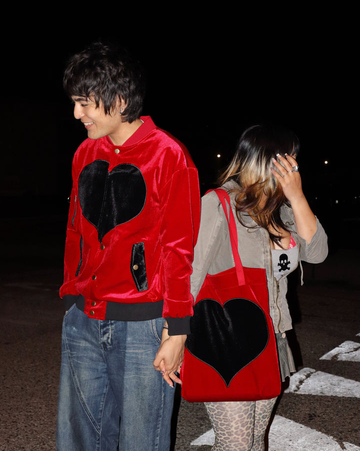 Heart Shaped Bomber Jacket