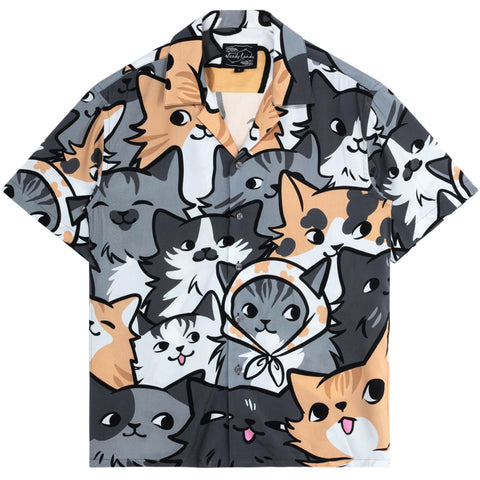 Are You Kitten Me Button Up