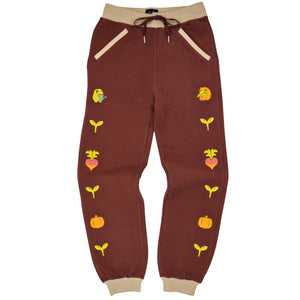 Brown Farming Sweat Pants