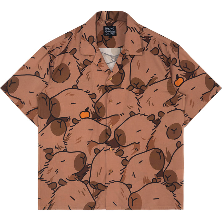 Capybara With Me Button Up