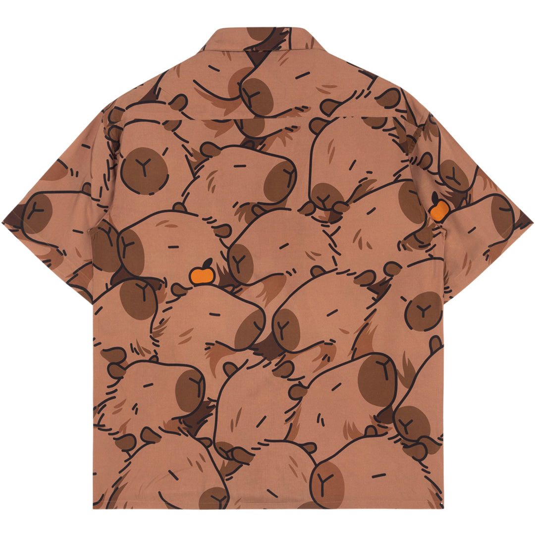 Capybara With Me Button Up