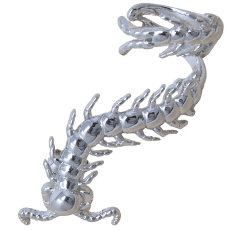 Silver Centipede Ear Cuff