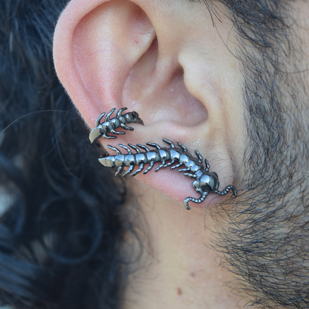 Black Centipede Ear Cuff