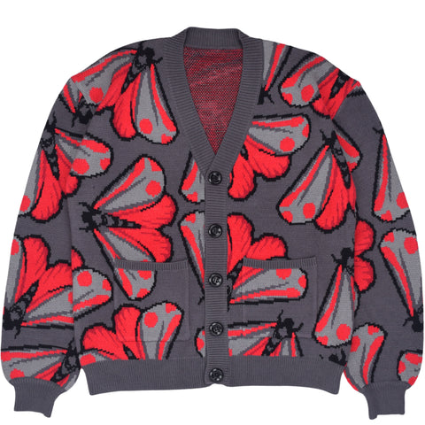 Cinnabar Moth Cardigan