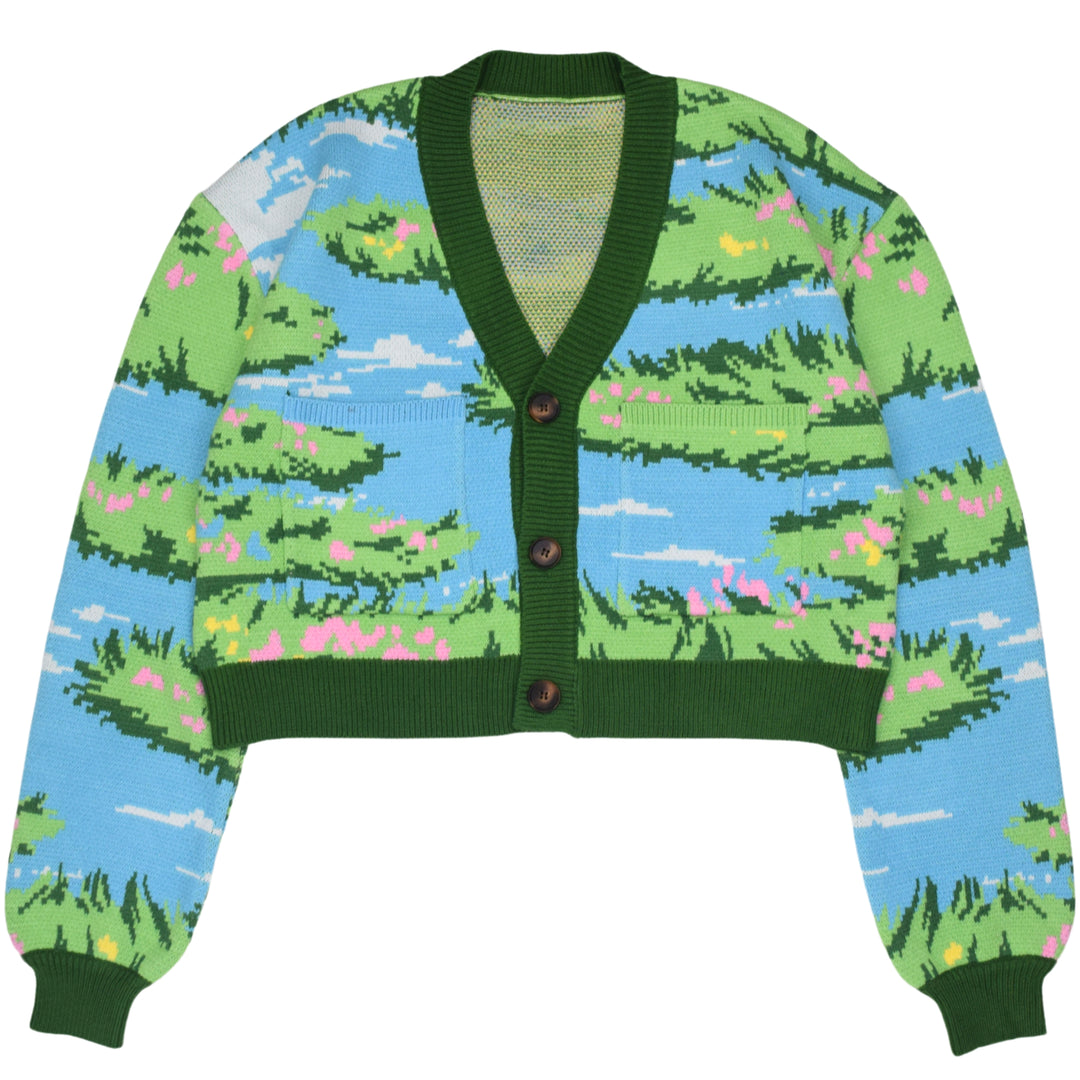 Cropped Garden Cardigan