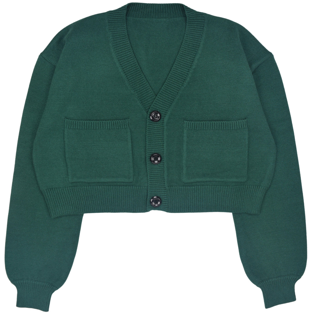 Cropped Touch Grass Cardigan