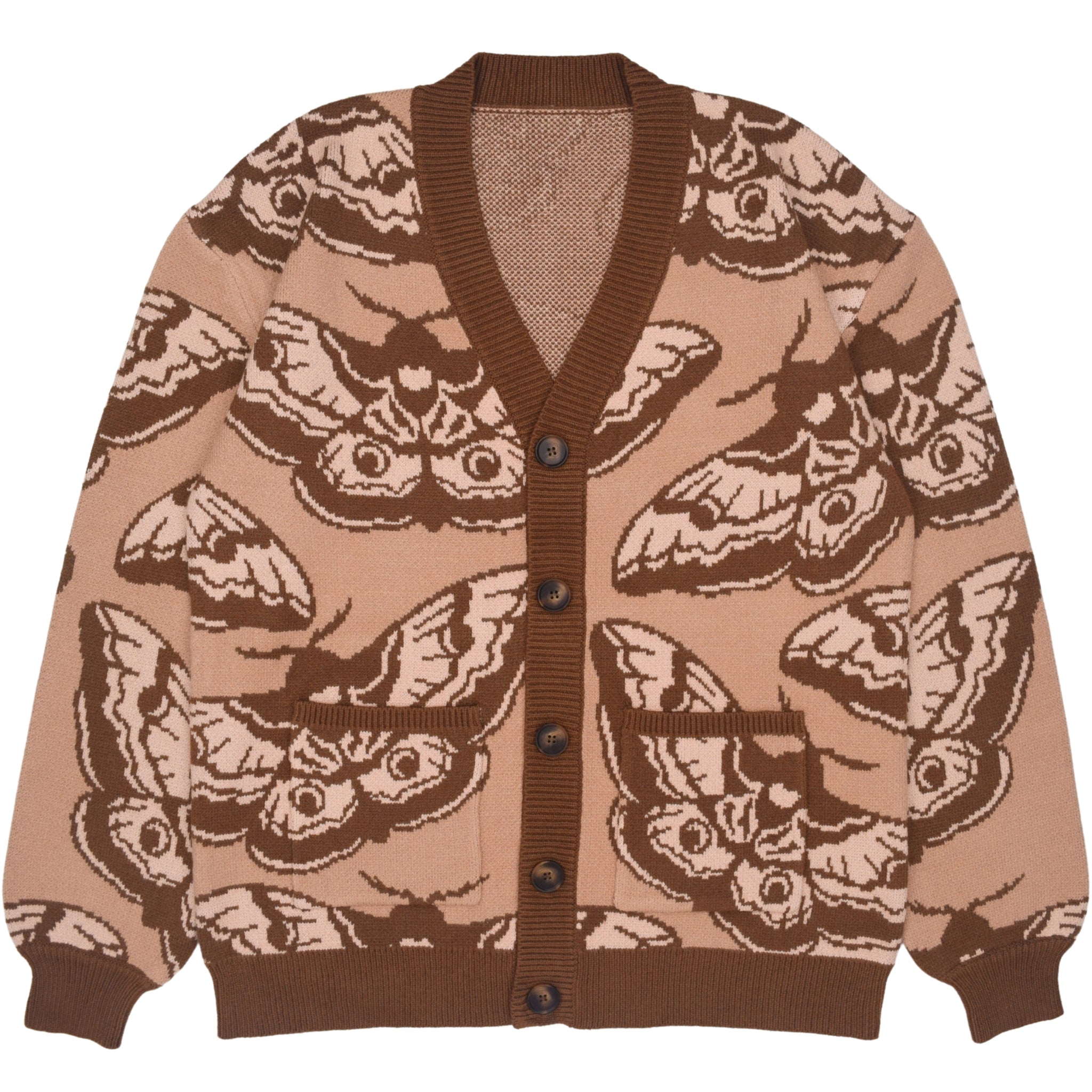 Giant Peacock Moth Cardigan