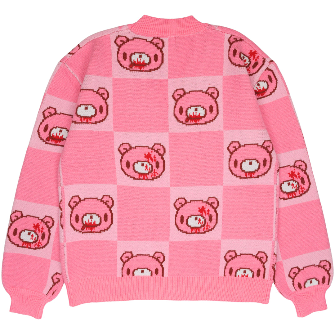 Gloomy Bear Patterned Cardigan