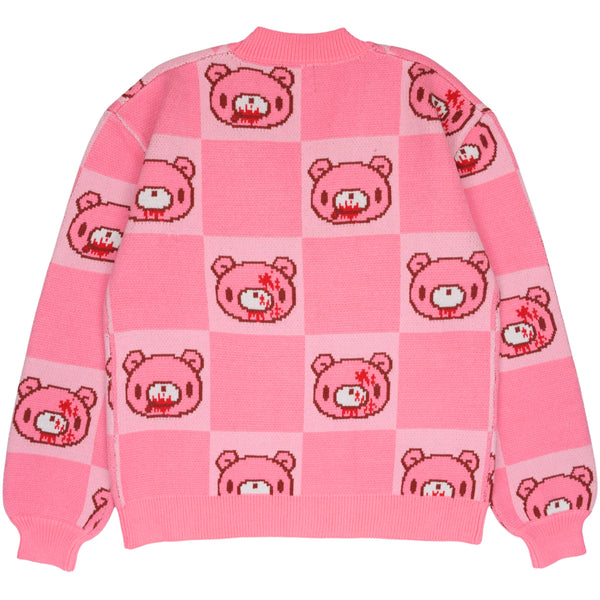 Gloomy Bear Patterned Cardigan [PRE-APPROVAL]