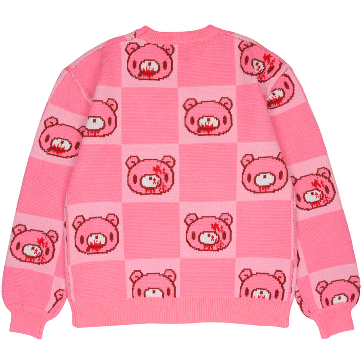 Gloomy Bear Patterned Sweater