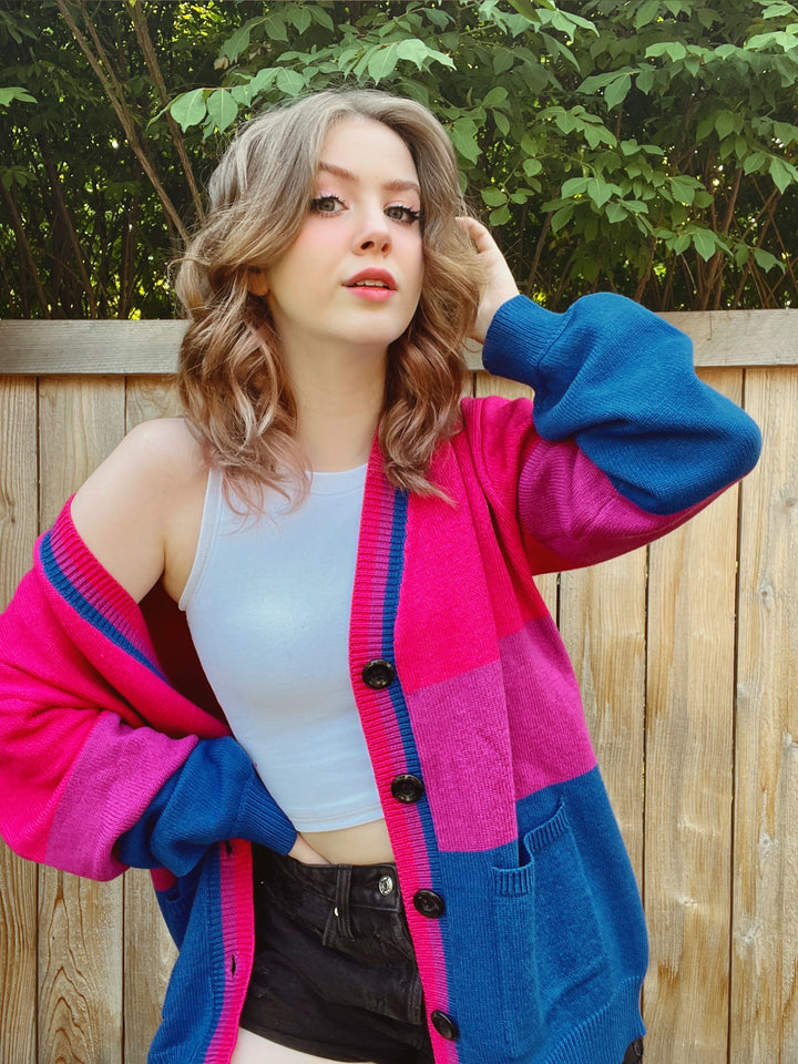 Bi Pride Cardigan