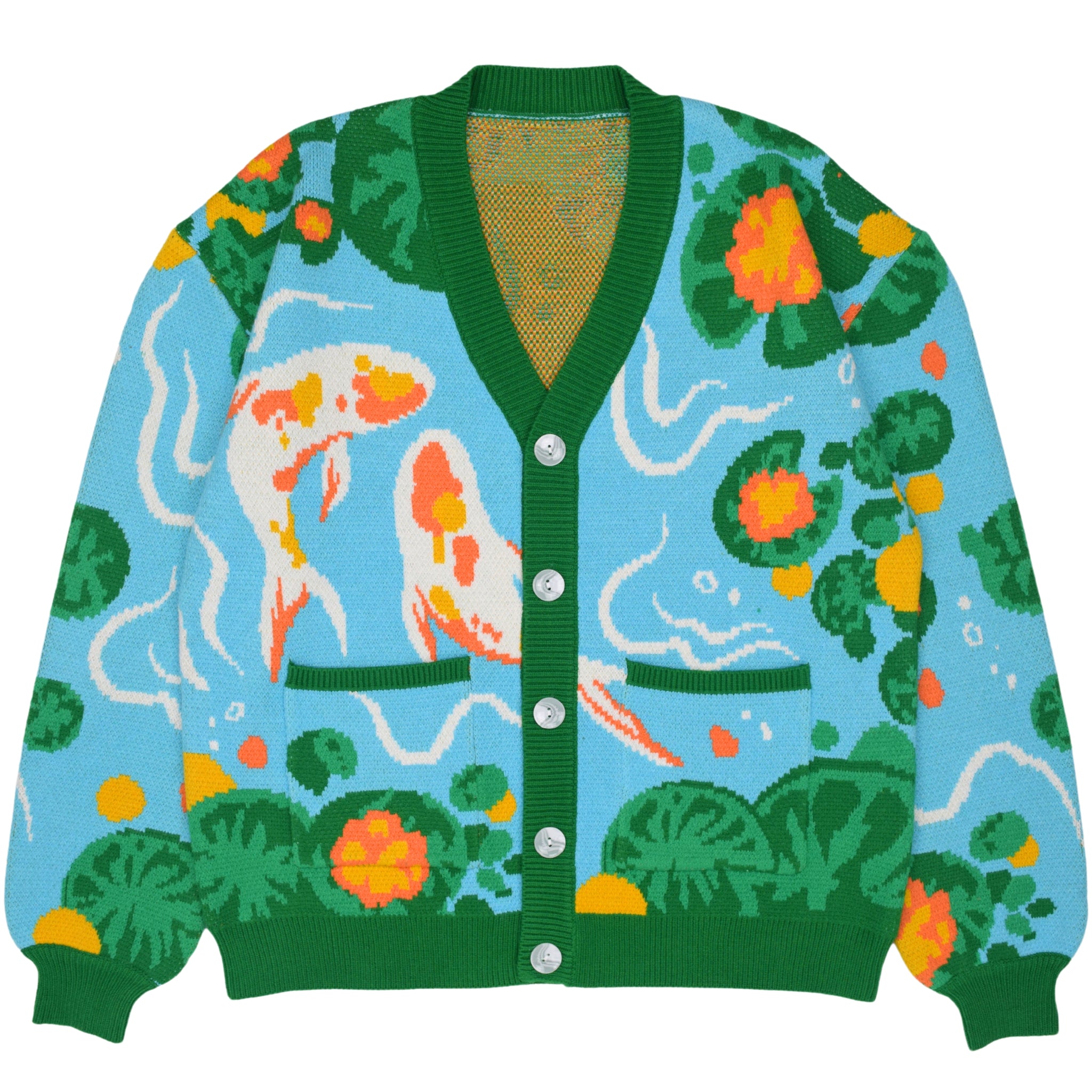 Koi Fish Cardigan Steady Hands