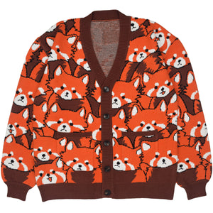 Left on Red Panda Cardigan