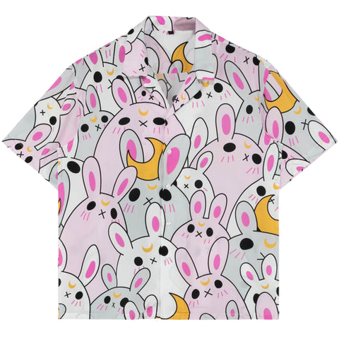 Moon Bunny Button Up