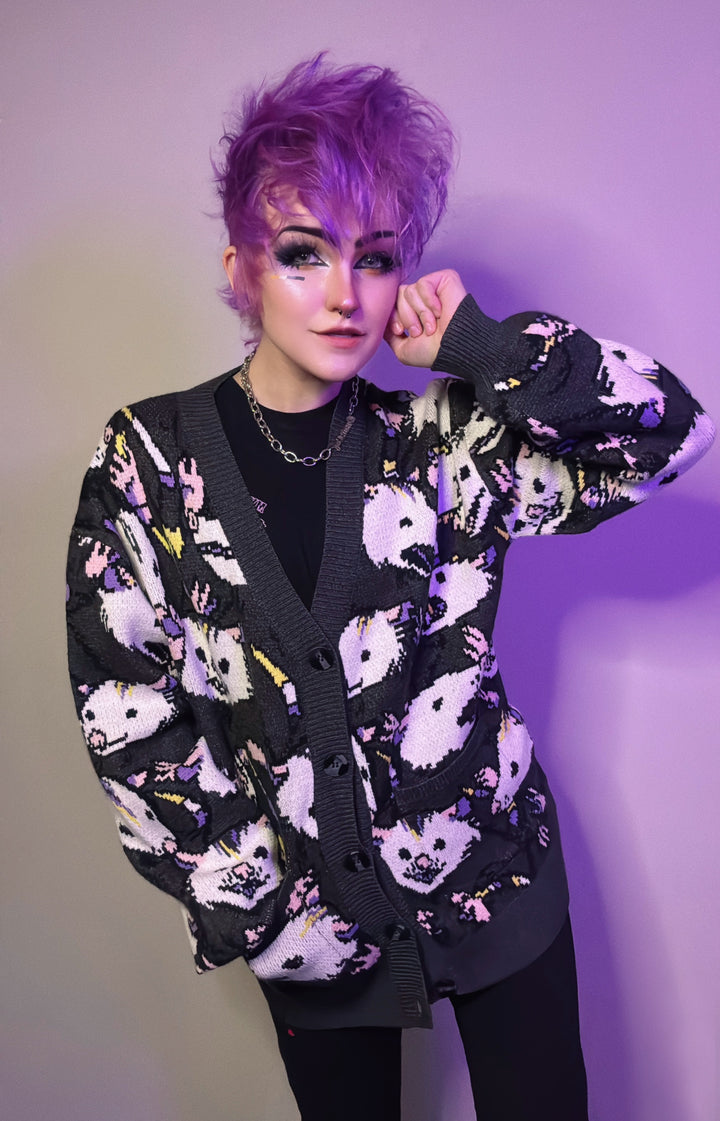 Nonbinary Possum Cardigan