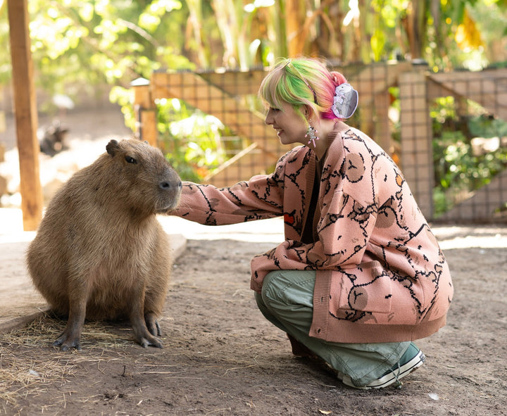 Capybara With Me Cardigan