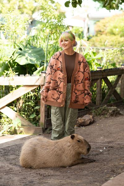 Capybara With Me Cardigan