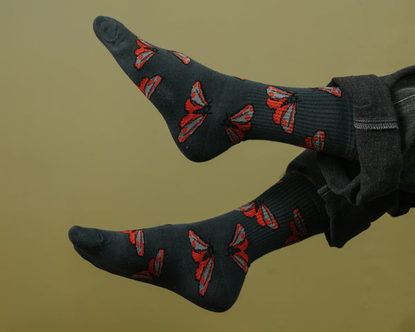 Cinnabar Moth Socks