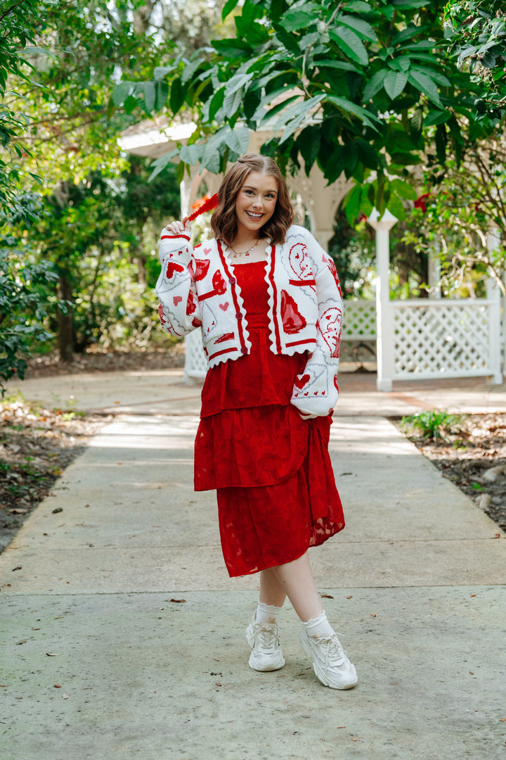 Cropped Valentine Cardigan