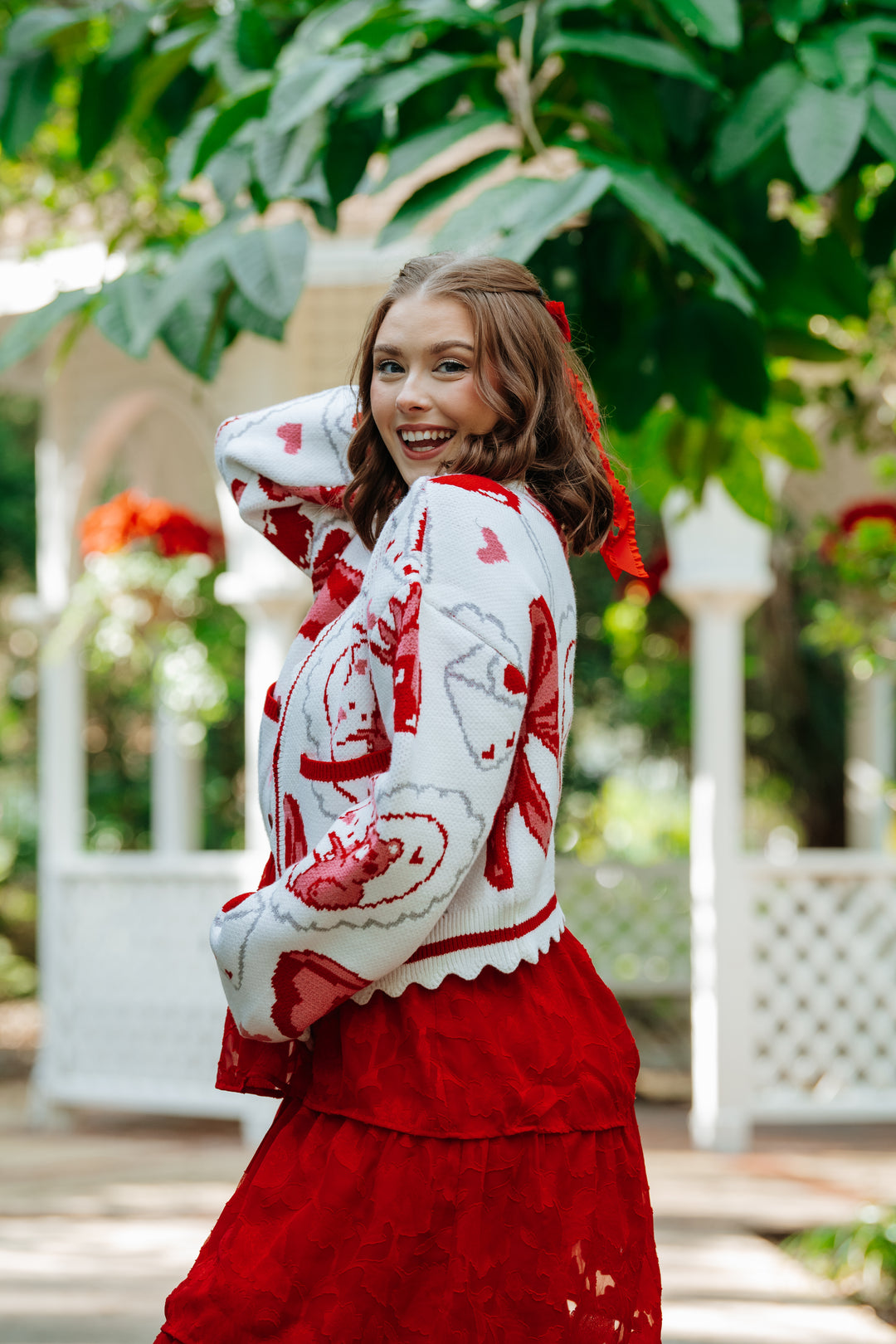 Cropped Valentine Cardigan