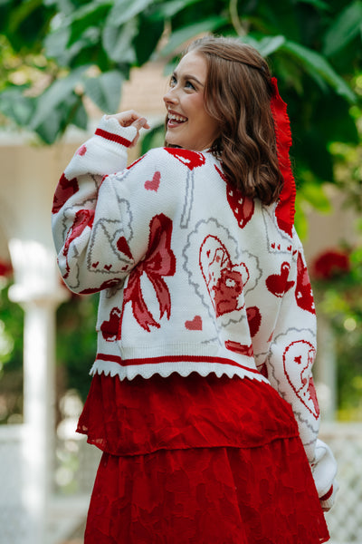 Cropped Valentine Cardigan