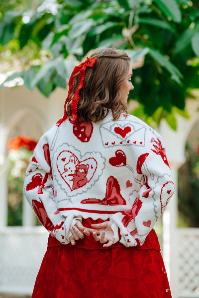 Cropped Valentine Cardigan