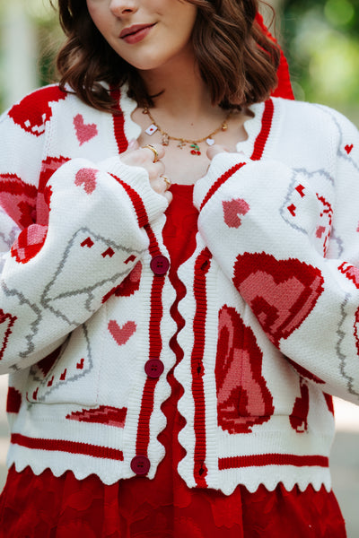 Cropped Valentine Cardigan