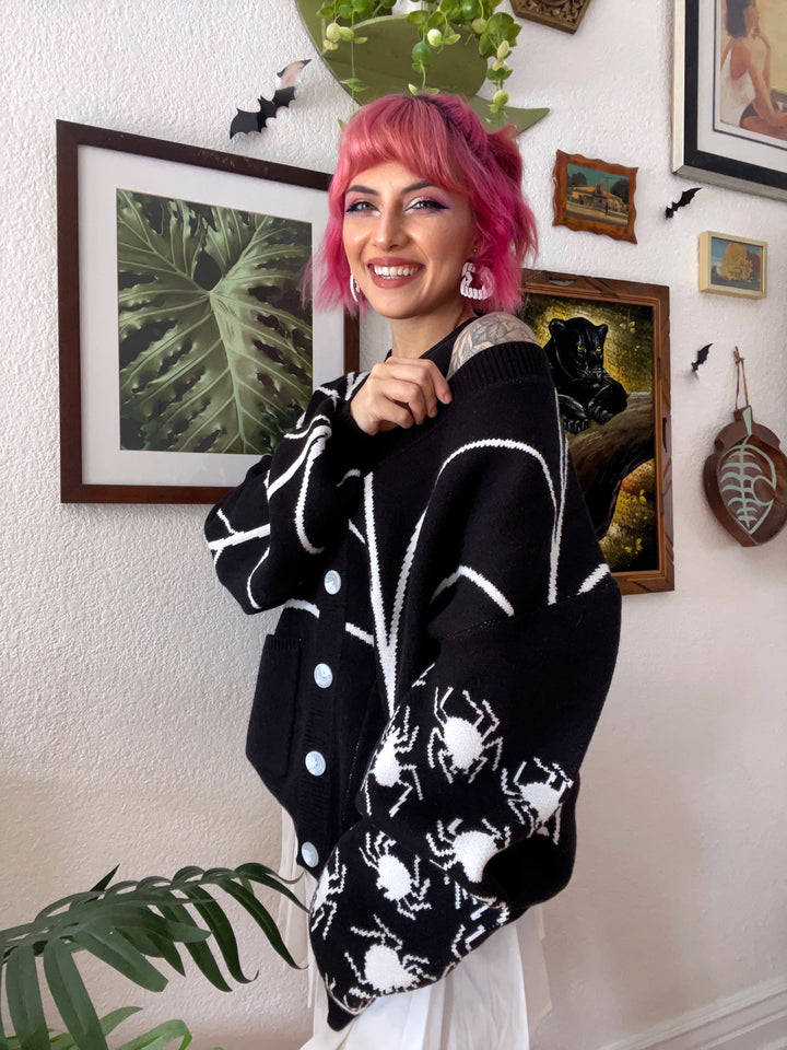 Arachnophobia Cardigan