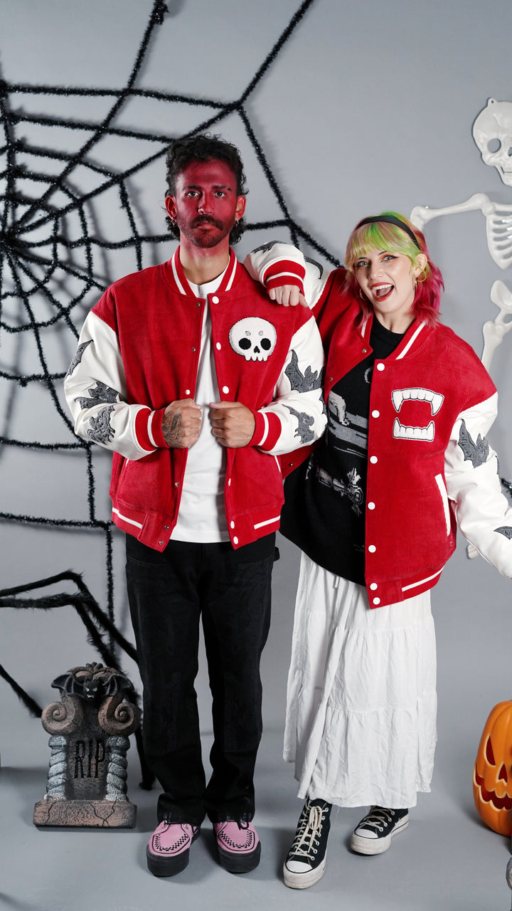 Skull Vampire Varsity Jacket