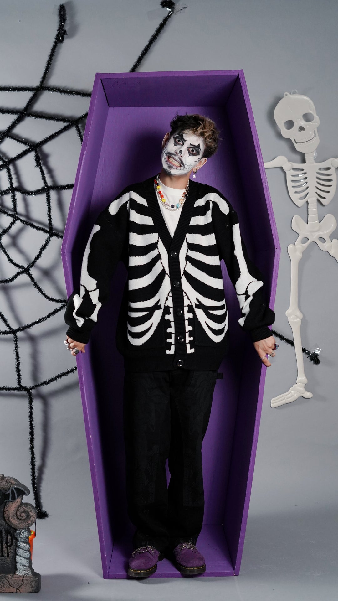 Spooky Scary Skeleton Cardigan