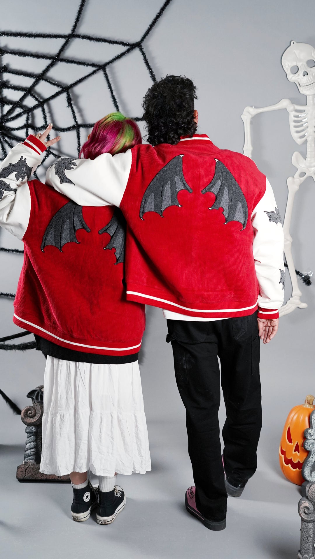 Skull Vampire Varsity Jacket