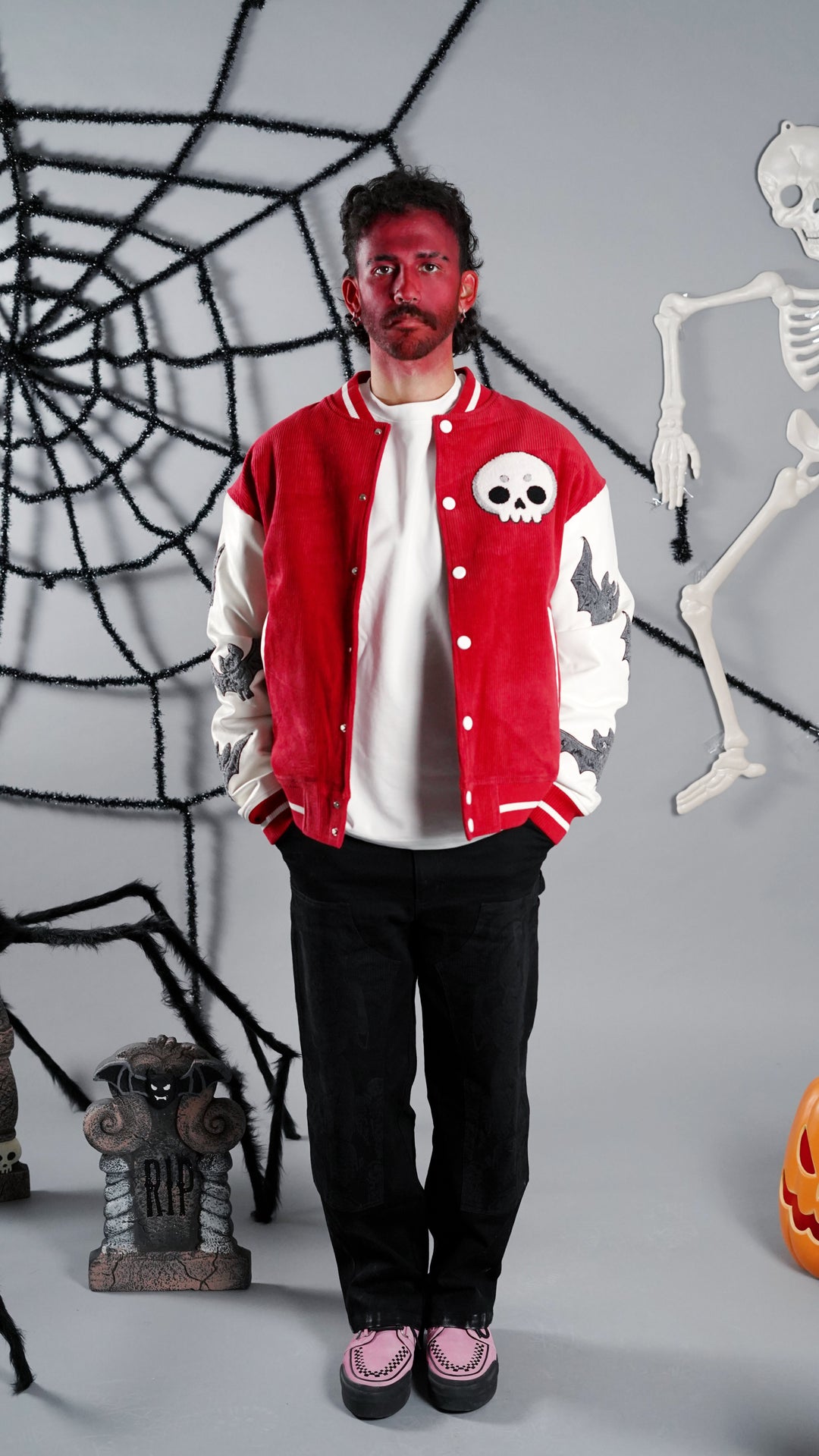 Skull Vampire Varsity Jacket