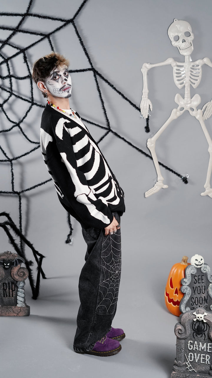 Spooky Scary Skeleton Cardigan