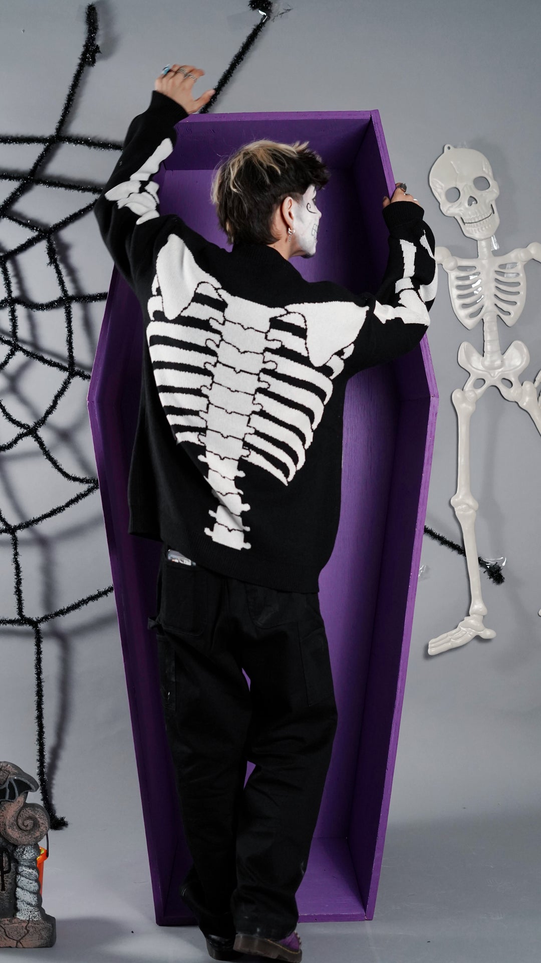 Spooky Scary Skeleton Cardigan