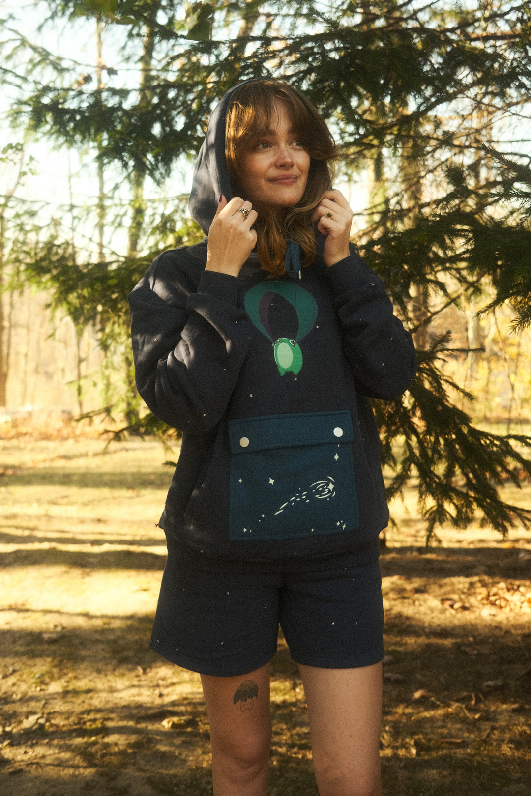 Gliding Frog Nighttime Hoodie