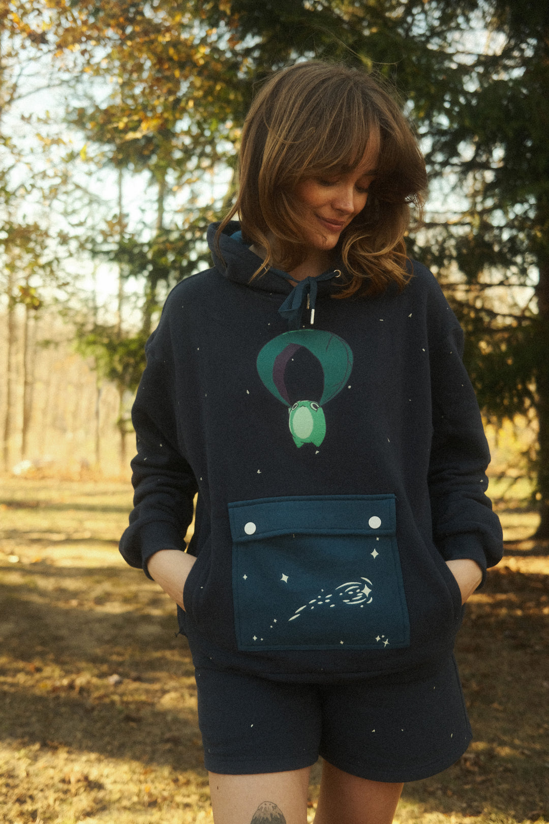 Gliding Frog Nighttime Hoodie