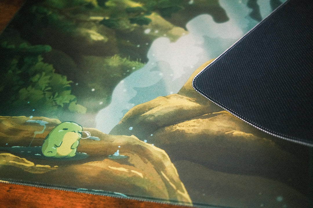 Waterfall Frog Desk Mat