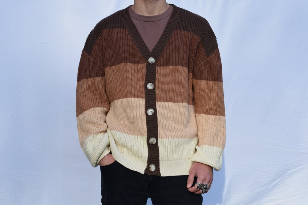 Brown Gradient Cardigan